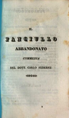 Il fanciullo abandonato