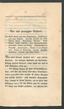 Vier und zwanzigster Abschnitt.