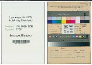 Entnazifizierung Elisabeth Schuppe , geb. 13.12.1911 ()