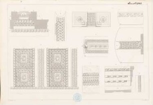 »Tektonik der Hellenen« (Tafelband, 2. Auflage Berlin 1874): Tafel 15: Ornamentik