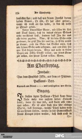 Am Charfreytag