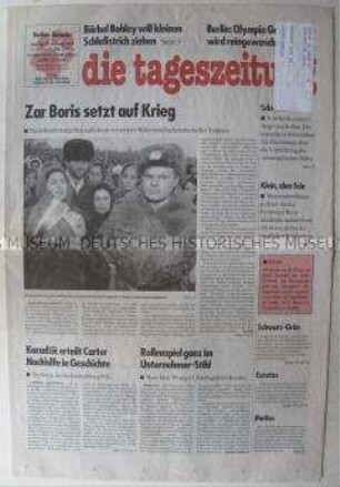 "die tageszeitung" u.a. zum Krieg in Tschetschenien