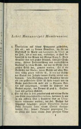 Libri Manuscripti Membranacei