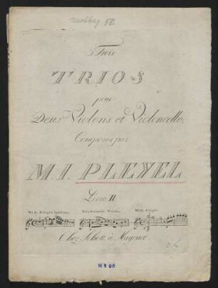 Trois trios pour deux violons et violoncelle : livre 2