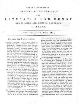 Chronik der Universitäten.