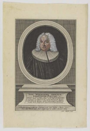 Bildnis des Ioh. Wolfgang Oswald