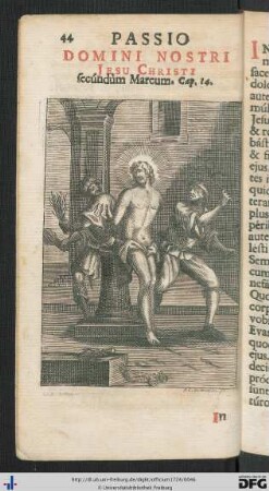 Passio Domini Nostri Jesu Christi secundum Marcum Cap. 14.