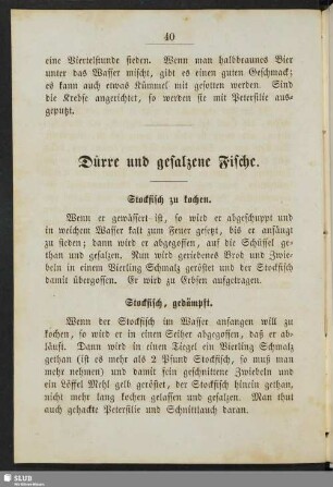 Dürre und gesalzene Fische