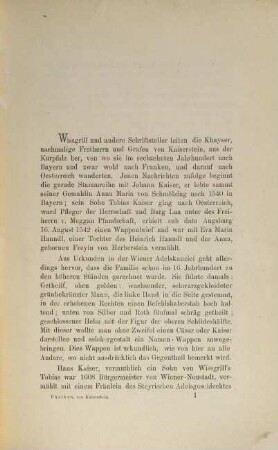 Die Kaiserstein : Geschichte des Hauses