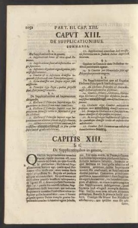 Caput XIII. De Supplicationibus.