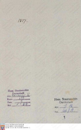 . Thil, Carl Freiherr v. Bos du, Staatsminister in Darmstadt: Band 8