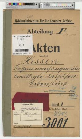Hessen.- Kassenanweisungen über bewilligte Beihilfen. Nebenstück