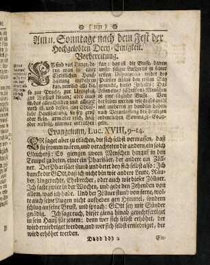 1131-1149, Am 11. Sonntage nach dem Fest der ...