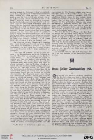 9: Grosse Berliner Kunstausstellung 1904