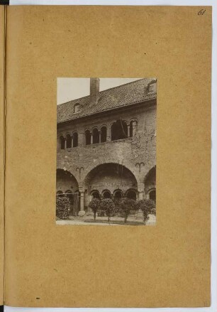 Münster, Bonn: Ansicht Kreuzgang (aus: Skizzen- und Fotoalbum 8)