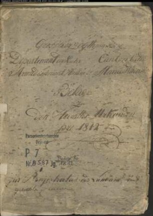 Belegakten zum Heiratsregister der Munizipalität Wadersloh 1812-1813