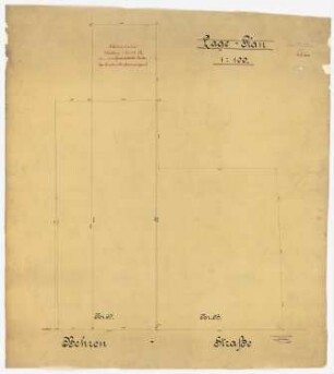 Nationalbank für Deutschland, Berlin: Lageplan 1:100