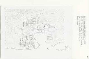 Fremdenverkehrszentrum (Diplomarbeit bei Peter Poelzig): Lageplan 1:500