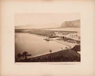 Panorama, Bacoli: Panorama des Sees Miseno (Mare morto) mit den Inseln Procida und Ischia