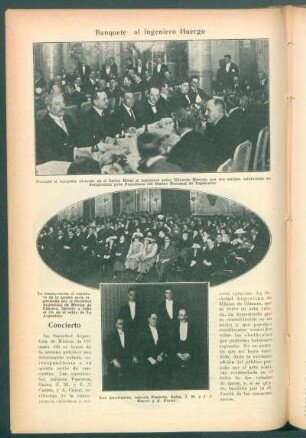 Banquete al ingeniero Huergo