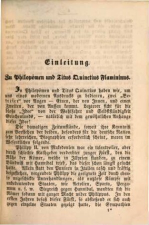Plutarchś ausgewählte Biographien. 10, Philopömen und Titus Quinctius Flamininus