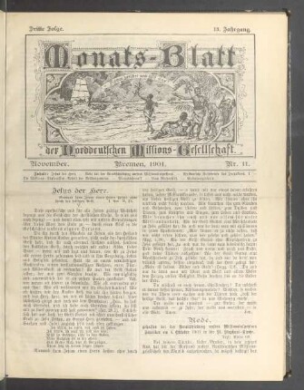 November. 1901. Nr. 11