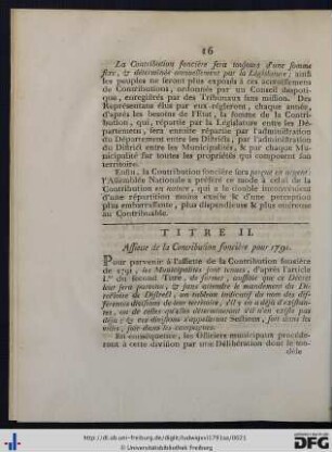 Titre II.