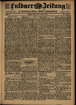 Ausgabe vom Freitag, den 16. Januar 1903.