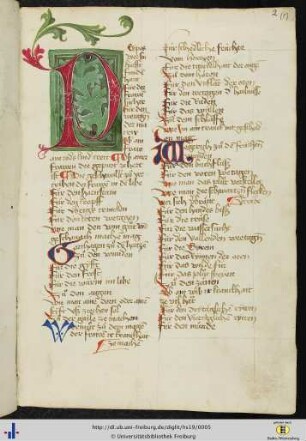 [2ra - 13va]Macer floridus, jüngere deutsche Prosabearbeitung.