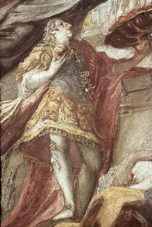 Allegorie auf die Kanonisation des Johann von Nepomuk sowie Büßende und Verehrende aus allen Volksschichten