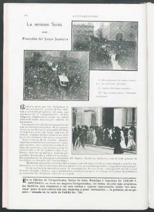 La semana santa : Procesión del Santo Sepulcro