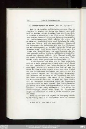 9. Vollkommenheit der Mimik.