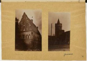 Klosterkirche, Lehnin / Pulverturm, Gransee: Ansichten (aus: Skizzen- und Fotoalbum 9)
