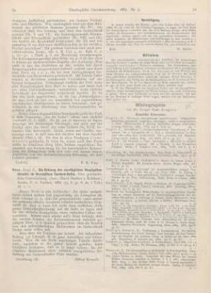 69 [Rezension] hess, E., Die Ordnung des sonntäglichen Hauptgottesdienstes im Herzogthum Sachsen-Gotha