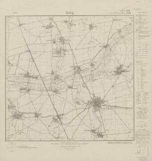 4338 (alte Nr.: 2460) Zörbig, Meßtischblatt (4cm - Karte)