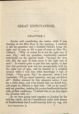 Great expectations, 2