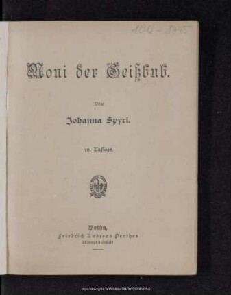 Moni der Geißbub