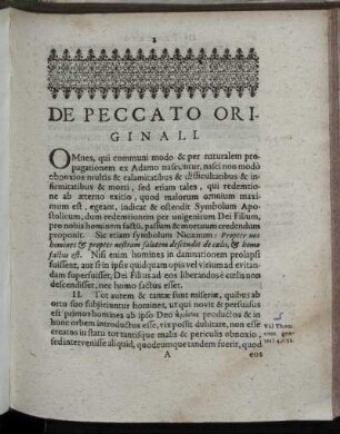 De Peccato Originali.