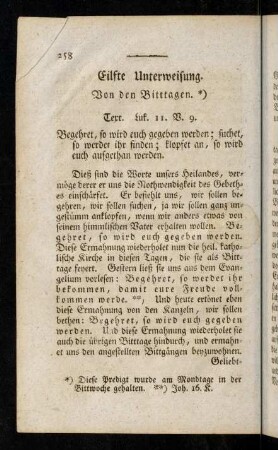 258-277, Eilfte Unterweisung.