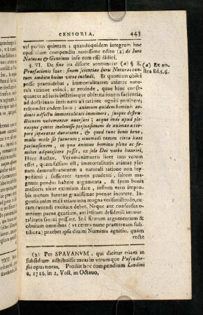 443-454, § VI. De fine ita diserte pronunciat ...