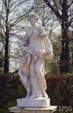 Potsdam, Park Sanssouci, Parterre Bildergalerie und Umgebung.