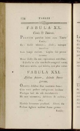 Fabula XX. = Fable XX. - Fabula XXX. = Fable XXX.