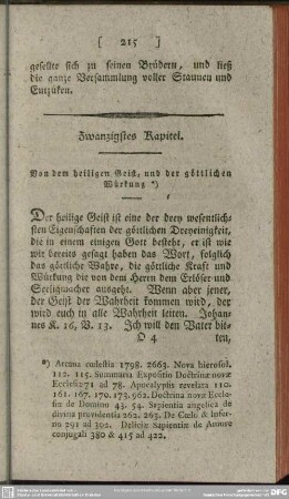 Zwanzigstes Kapitel. Von dem heiligen Geist, und der göttlichen Würkung