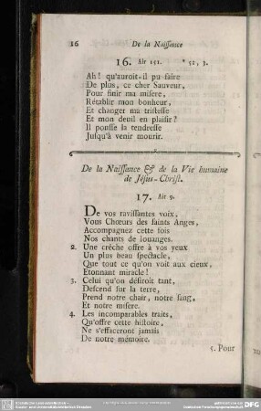De la Naissssance & de la Vie humaine de Jésus-Christ