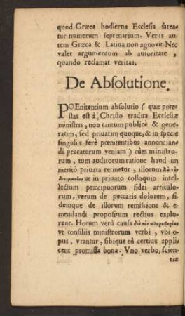 De Absolutione.