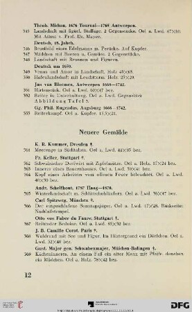 Neuere Gemälde (Nr. 361-415)