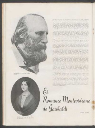 El romance montevideano de Garibaldi