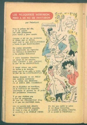 Los peluqueros morfaron, pero a mi no me invitaron