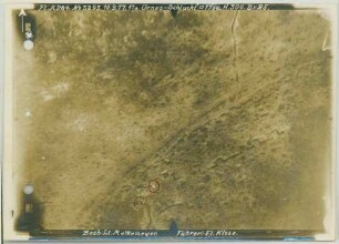 Foto der Stellungen in der Ornes-Schlucht (Luftbild)