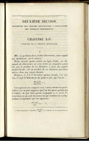 Deuxième section.